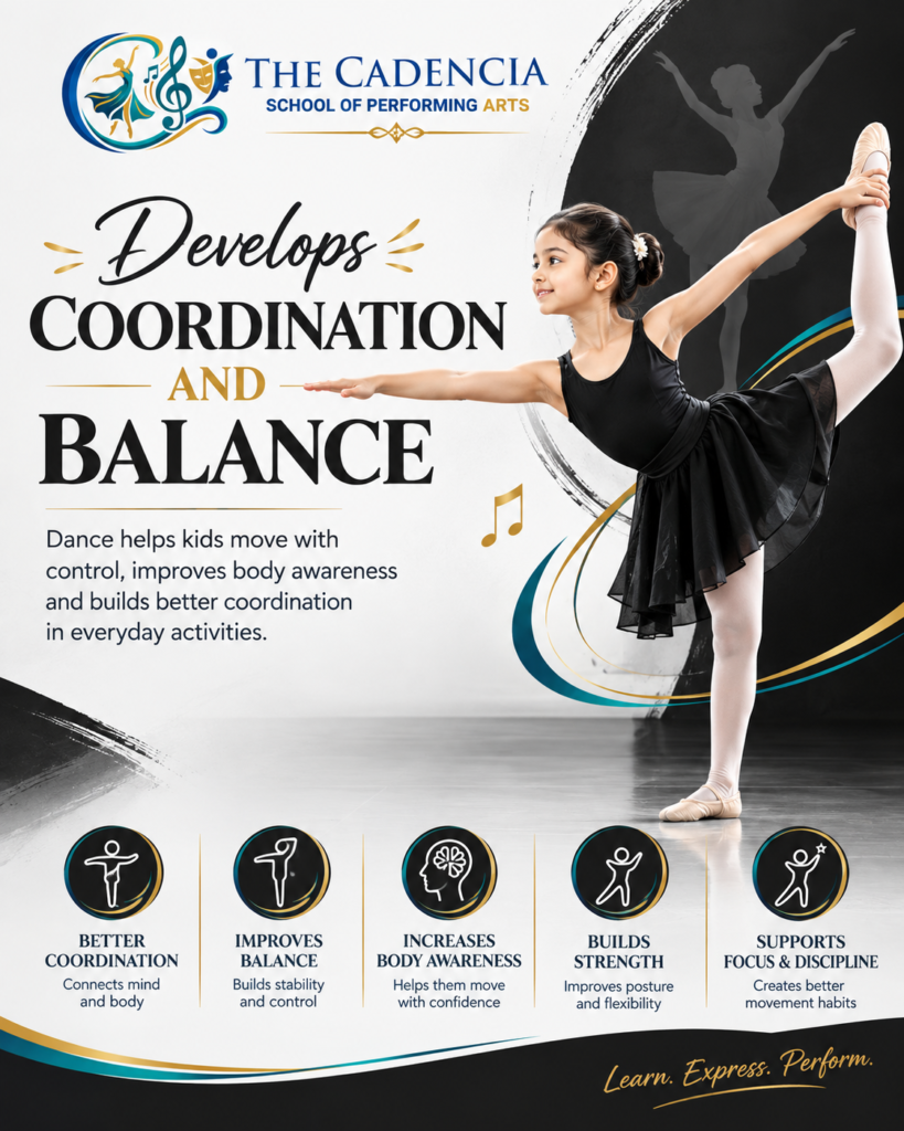 Benefits of Learning Dance for Kids dance develops coordination and balance